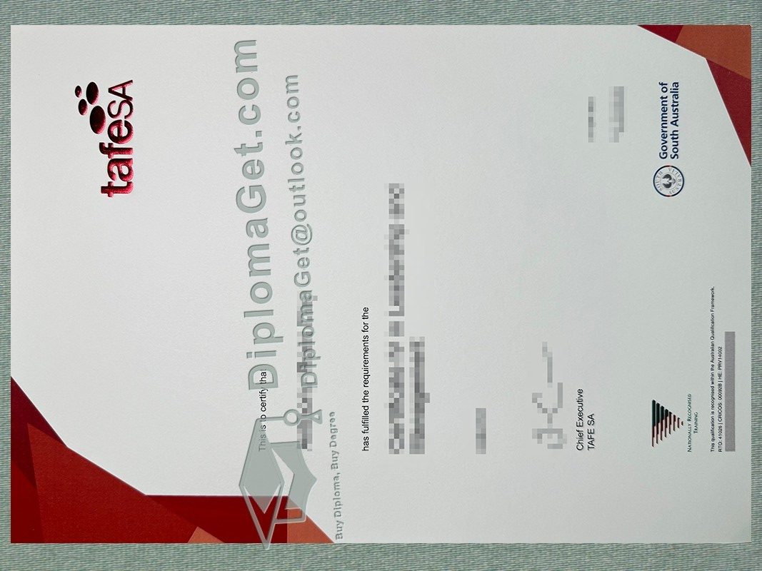 南澳大利亚州TAFE证书, TAFE SA Certificate