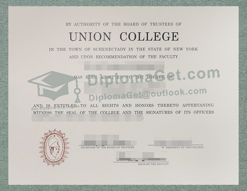 联合学院文凭, Union College Diploma 联合学院文凭, Union College Diploma