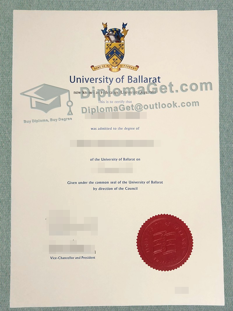 巴拉瑞特大学文凭, University of Ballarat Diploma 巴拉瑞特大学文凭, University of Ballarat Diploma