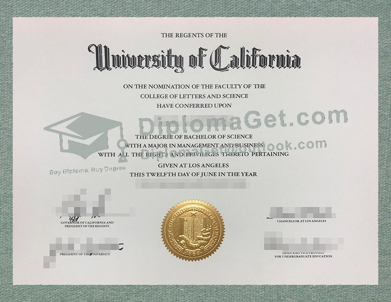 加州大学文凭, University of California Diploma 加州大学文凭, University of California Diploma