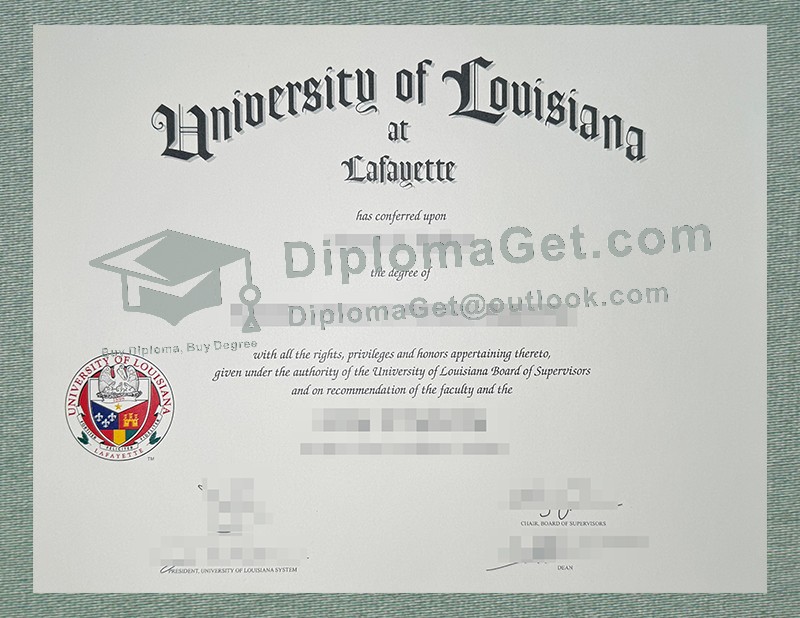 路易斯安那大学拉斐特分校毕业文凭, University of Louisiana at Lafayette Diploma 路易斯安那大学拉斐特分校毕业文凭, University of Louisiana at Lafayette Diploma