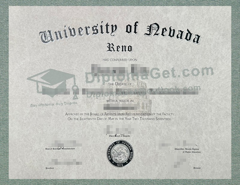 内华达大学里诺分校文凭, University of Nevada Reno Diploma 内华达大学里诺分校文凭, University of Nevada Reno Diploma