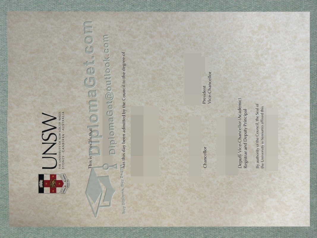新南威尔士大学文凭, University of New South Wales diploma