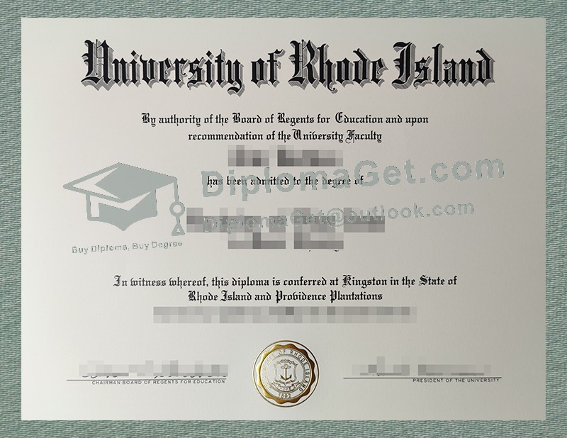 University of Rhode Island Diploma, 罗德岛大学毕业文凭 University of Rhode Island Diploma, 罗德岛大学毕业文凭