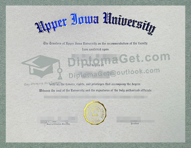 上爱荷华大学文凭, Upper Iowa University Diploma