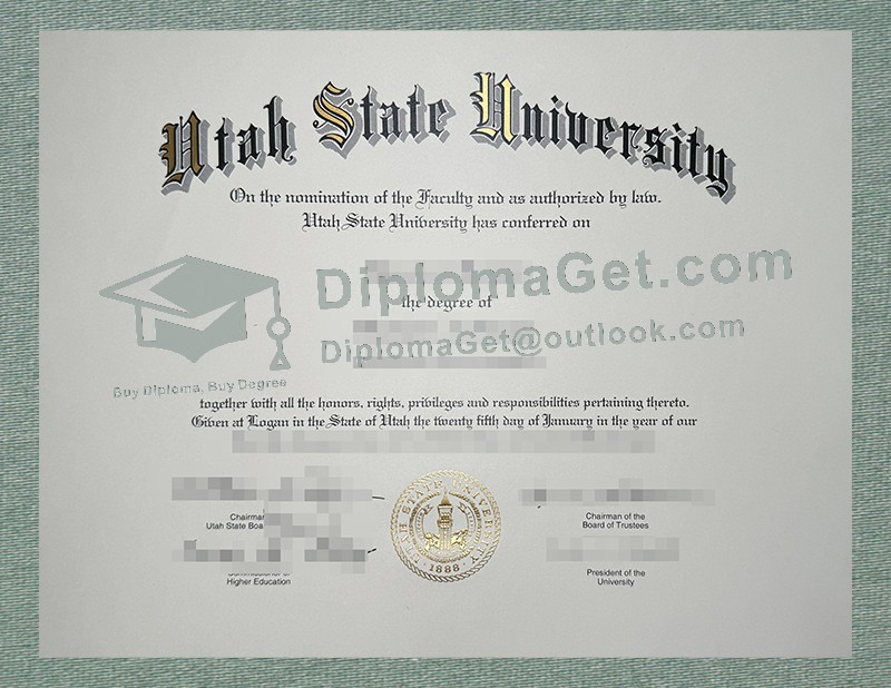 犹他州立大学文凭, Utah State University Diploma
