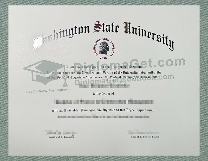 华盛顿州立大学文凭, Washington State University Diploma